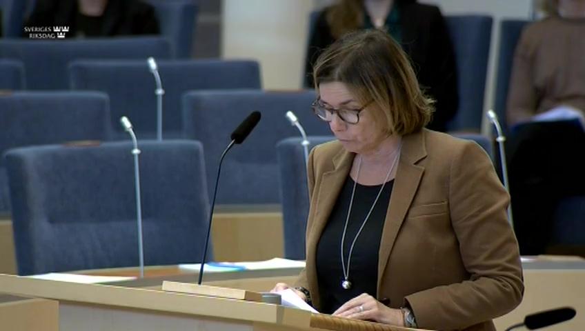 Stillbild från Interpellationsdebatt, En avvägning mellan havsbaserad vindkraft och naturvärden