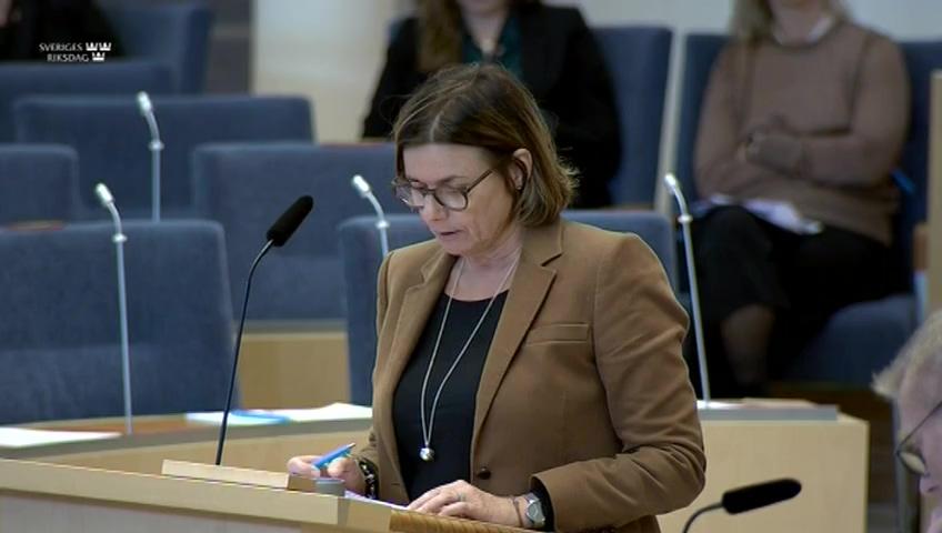 Stillbild från Interpellationsdebatt, En moderniserad och teknikneutral gentekniklagstiftning