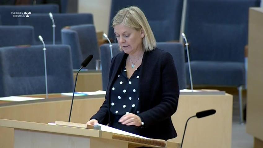 Stillbild från Interpellationsdebatt, Sponsring av damidrott