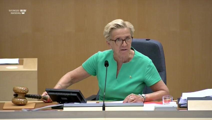 Stillbild från Debatt om förslag, Ny associationsrätt för medlemsbanker