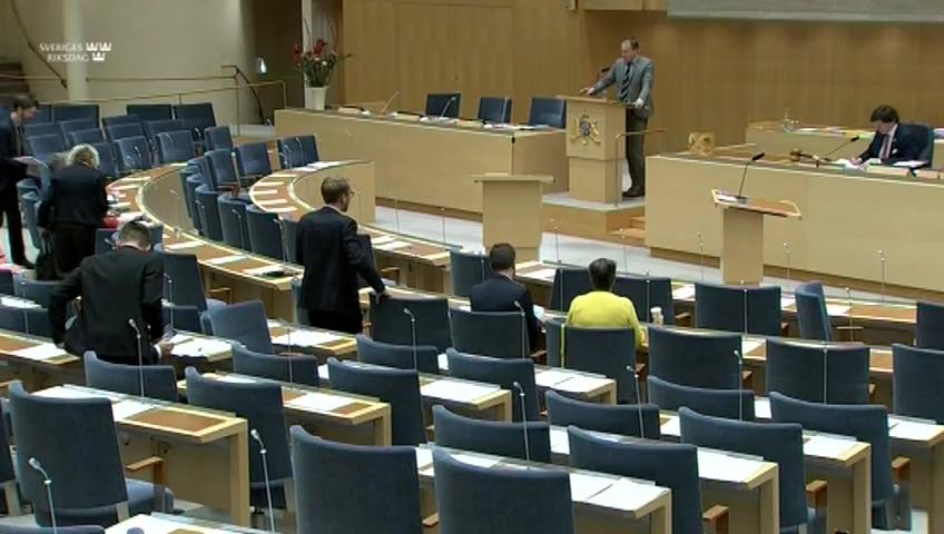 Stillbild från Debatt om förslag, Straffet för mord