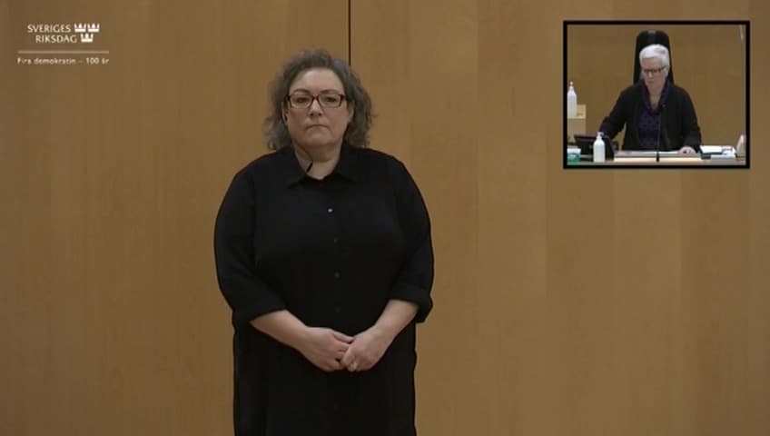 Stillbild från Partiledardebatt, Partiledardebatt – teckenspråkstolkad