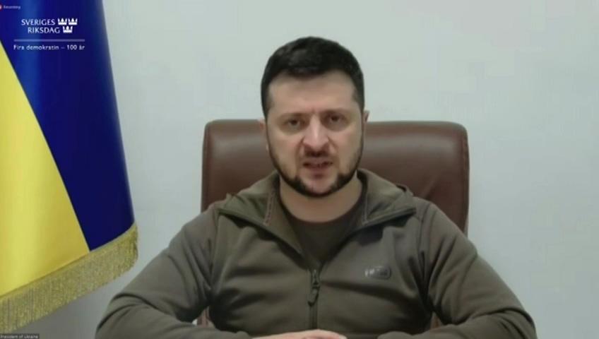 Stillbild från Besök, President of Ukraine to address the Riksdag