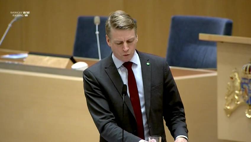 Stillbild från Interpellationsdebatt, Avmattat bostadsbyggande