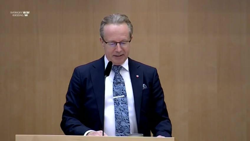 Stillbild från Debatt om förslag, En ny beteckning för kommuner på regional nivå och vissa frågor om regionindelning