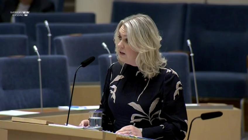 Stillbild från Interpellationsdebatt, Habiliteringsersättning i alla kommuner