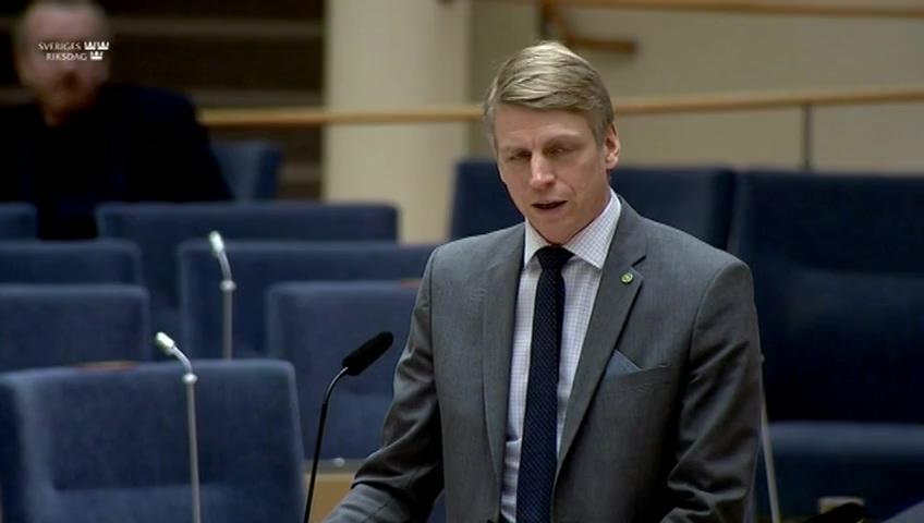 Stillbild från Interpellationsdebatt, Outsourcing av svensk betalningsinfrastruktur