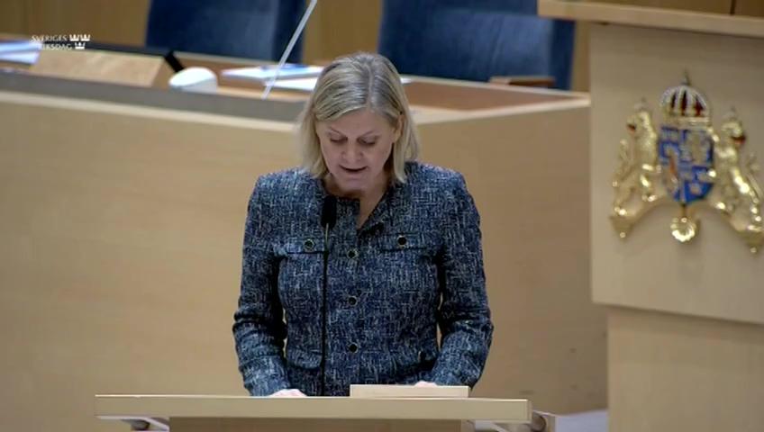 Stillbild från Interpellationsdebatt, Asiatiska infrastrukturinvesteringsbanken