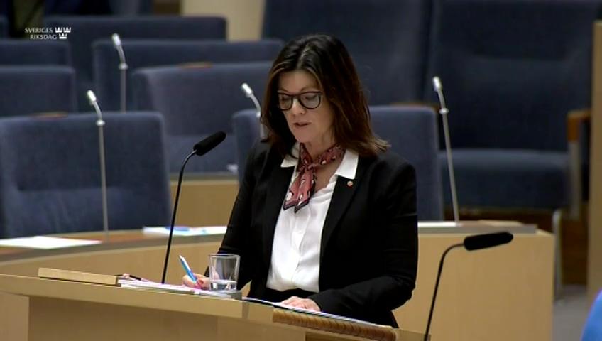 Stillbild från Interpellationsdebatt, Arbetsmiljö och psykisk ohälsa