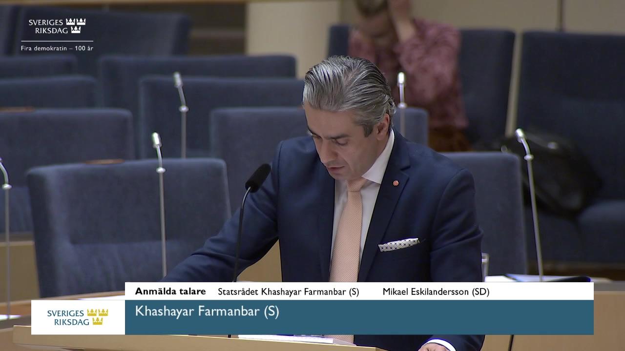 Stillbild från Interpellationsdebatt, Veduppvärmning av bostadshus