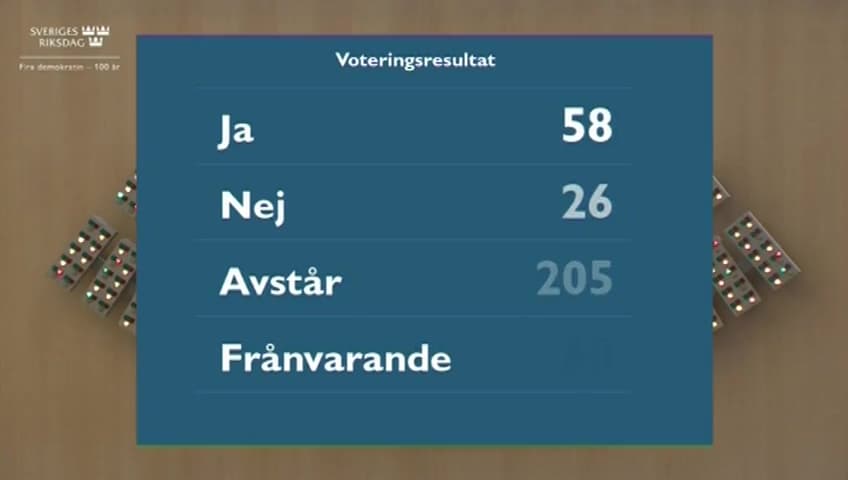 Stillbild från Beslut, Beslut