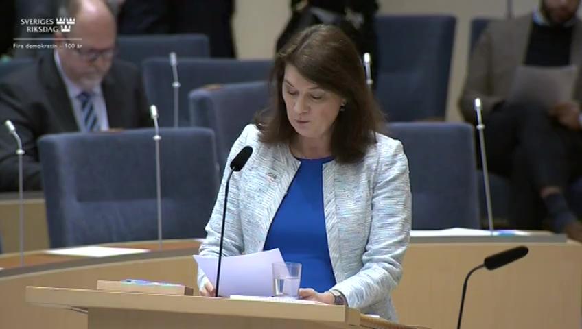 Stillbild från Interpellationsdebatt, Marockos brott mot mänskliga rättigheter