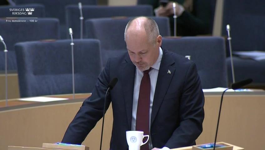 Stillbild från Interpellationsdebatt, Förbud mot kusingifte