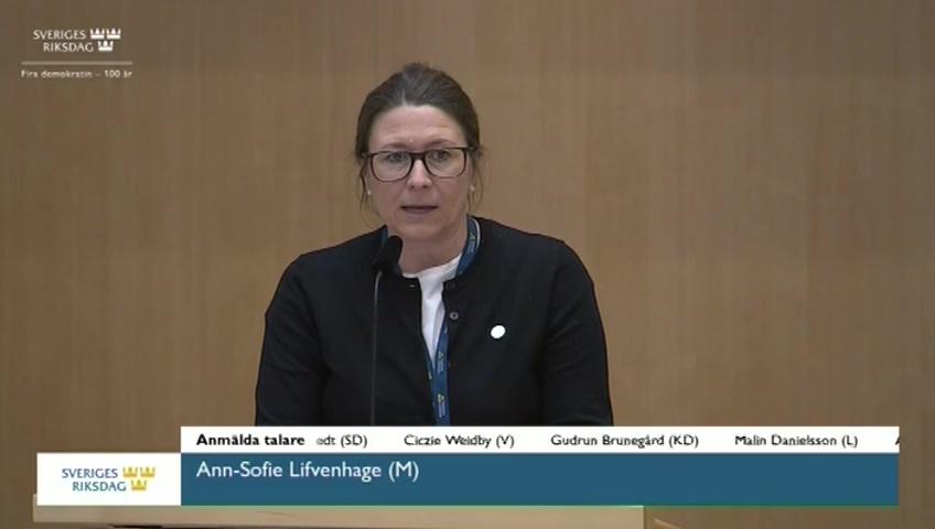 Stillbild från Debatt om förslag, Jämställdhet och åtgärder mot diskriminering