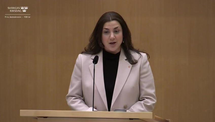 Stillbild från Debatt om förslag, Stärkt kvalitet och likvärdighet i pedagogisk omsorg