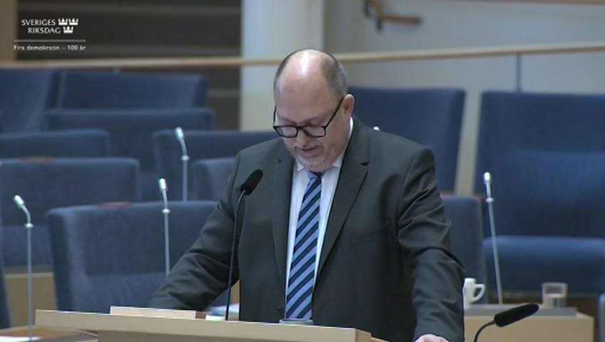 Stillbild från Interpellationsdebatt, Regelbördan för småföretag