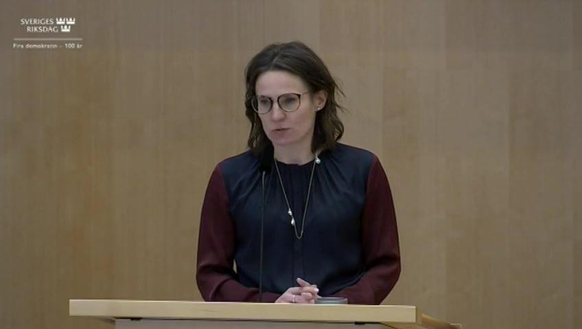 Stillbild från Debatt om förslag, Subsidiaritetsprövning av direktivförslaget om bättre arbetsvillkor för plattformsarbete