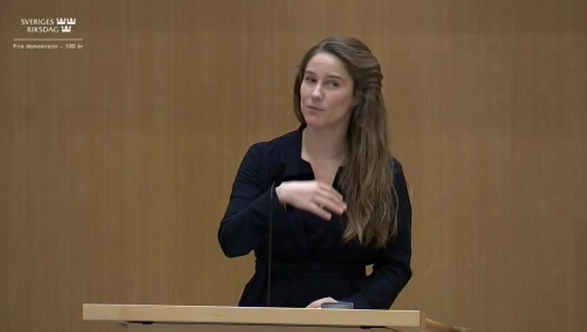 Stillbild från Debatt om förslag, Återinförande av tillfälliga åtgärder för att underlätta genomförandet av bolags- och föreningsstämmor