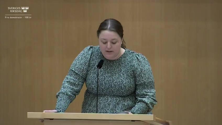 Stillbild från Debatt om förslag, Ersättningsrätt och insolvensrätt