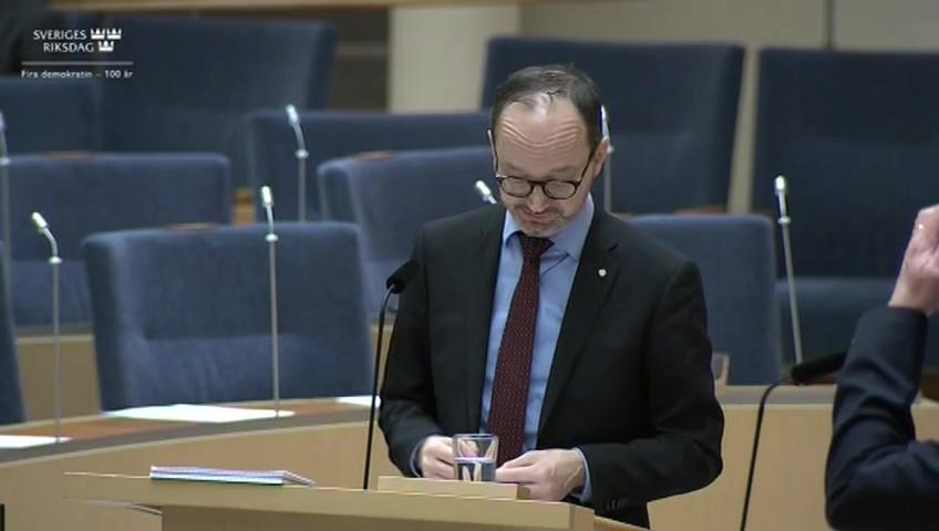 Stillbild från Interpellationsdebatt, Regler och rutiner för att kontrollera utländska förare