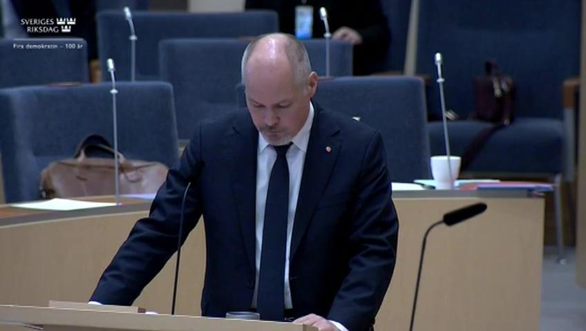Stillbild från Interpellationsdebatt, Kritiken mot Sverige från FN:s kvinnokommitté 