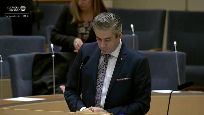 Stillbild från Interpellationsdebatt, En godtagbar postservice