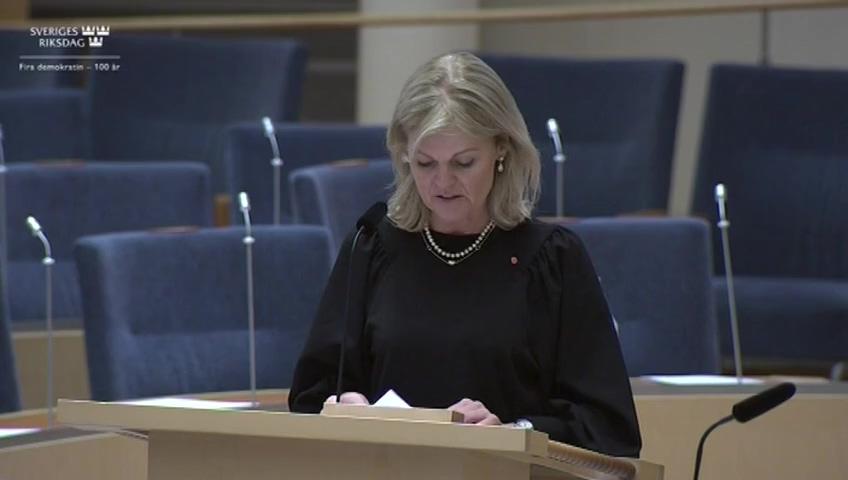 Stillbild från Interpellationsdebatt, Vaccin och patent