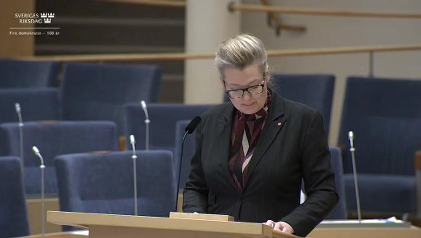 Stillbild från Interpellationsdebatt, Arbetet med de internationella kunskapsmätningarna