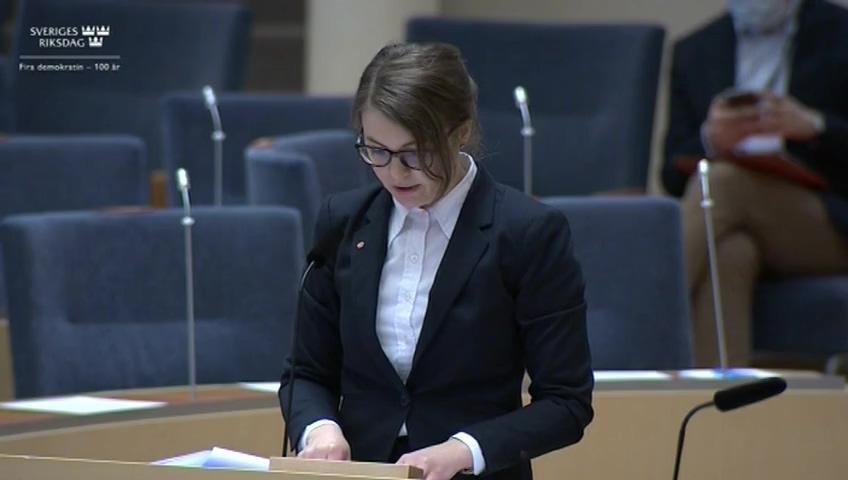 Stillbild från Interpellationsdebatt, Åtgärder för att säkerställa rättvisa val