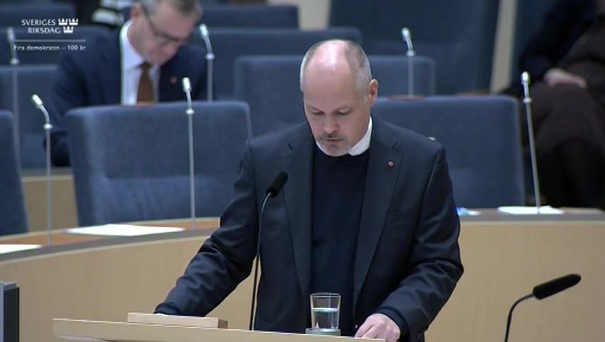 Stillbild från Interpellationsdebatt, Brister i krisberedskapen