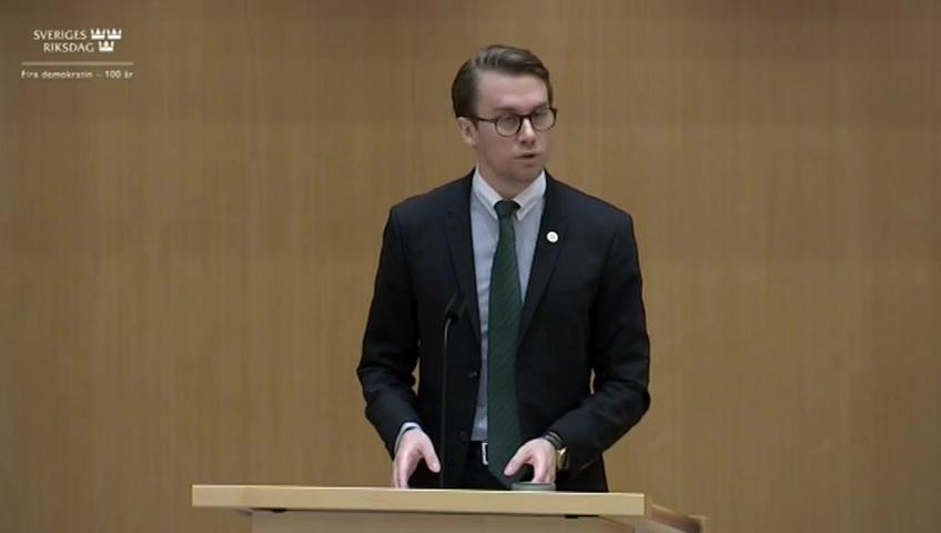 Stillbild från Debatt om förslag, Utgiftsområde 2 Samhällsekonomi och finansförvaltning