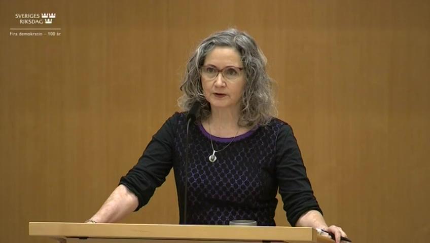 Stillbild från Debatt om förslag, Redovisning av AP-fondernas verksamhet t.o.m. 2020