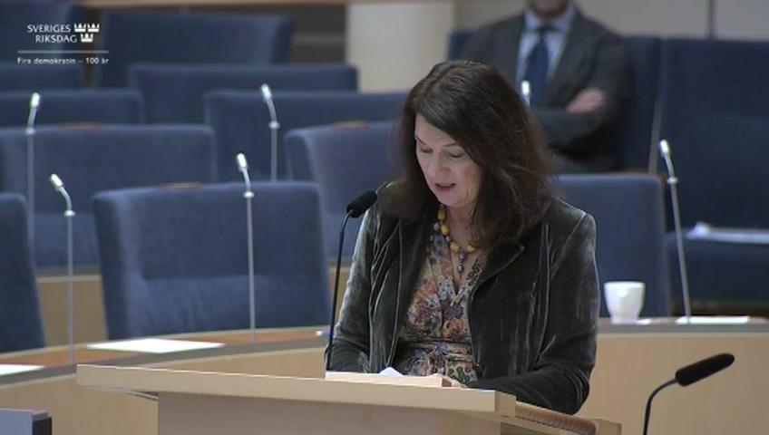 Stillbild från Interpellationsdebatt, Situationen för mänskliga rättigheter i Iran 