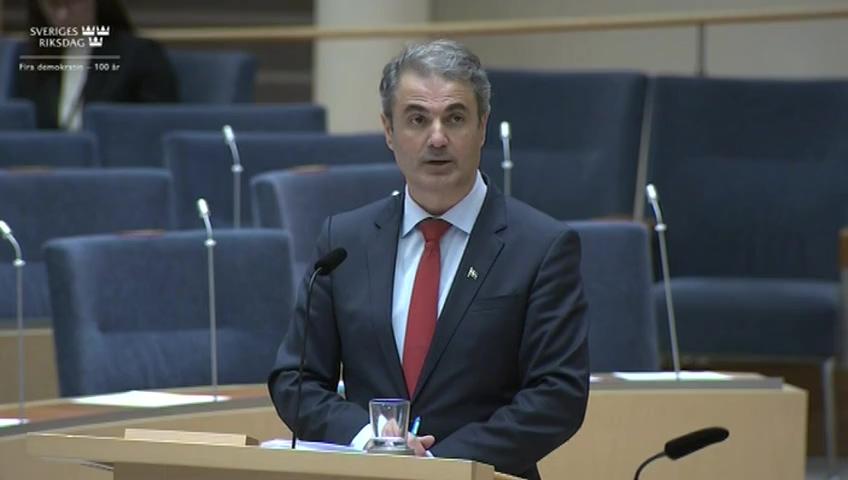 Stillbild från Interpellationsdebatt, Vårjakt på råbock i hela landet