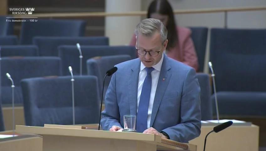 Stillbild från Interpellationsdebatt, Internationella stöldligor i Sverige