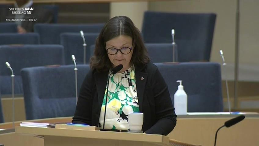 Stillbild från Interpellationsdebatt, Simundervisningen i skolan