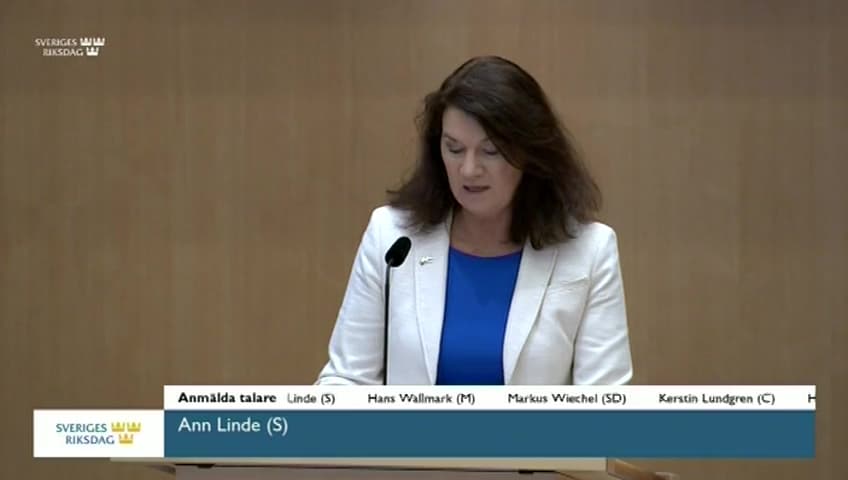 Stillbild från Särskild debatt, Särskild debatt om händelseutvecklingen i Afghanistan