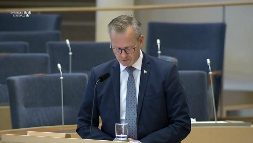 Stillbild från Interpellationsdebatt, Kustbevakningens finansiering