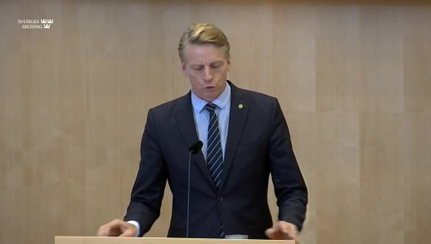 Stillbild från Särskild debatt, Särskild debatt om klimatläget efter IPCC:s nya rapport