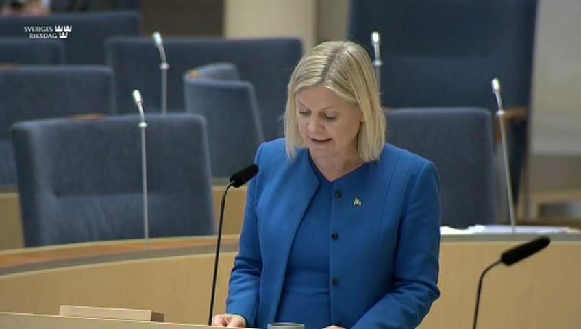 Stillbild från Interpellationsdebatt, Krispolitikens fördelningspolitiska effekter