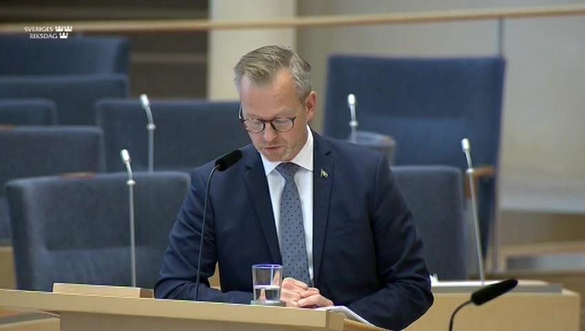 Stillbild från Interpellationsdebatt, Förare av tunga fordon som kör drogpåverkade