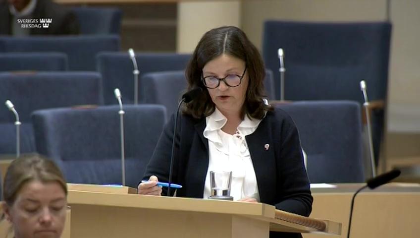 Stillbild från Interpellationsdebatt, De gymnasiala idrottsutbildningarna