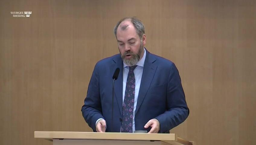 Stillbild från Debatt om förslag, Polisfrågor