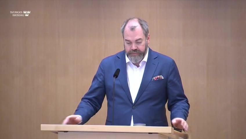 Stillbild från Debatt om förslag, Åtgärder för att förbättra polisens effektivitet