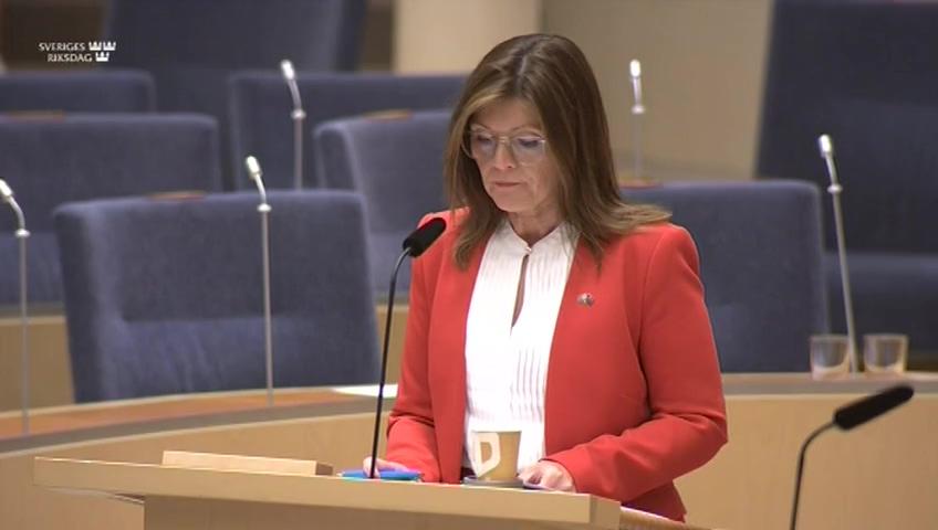 Stillbild från Interpellationsdebatt, Arbetslösheten i Sverige 