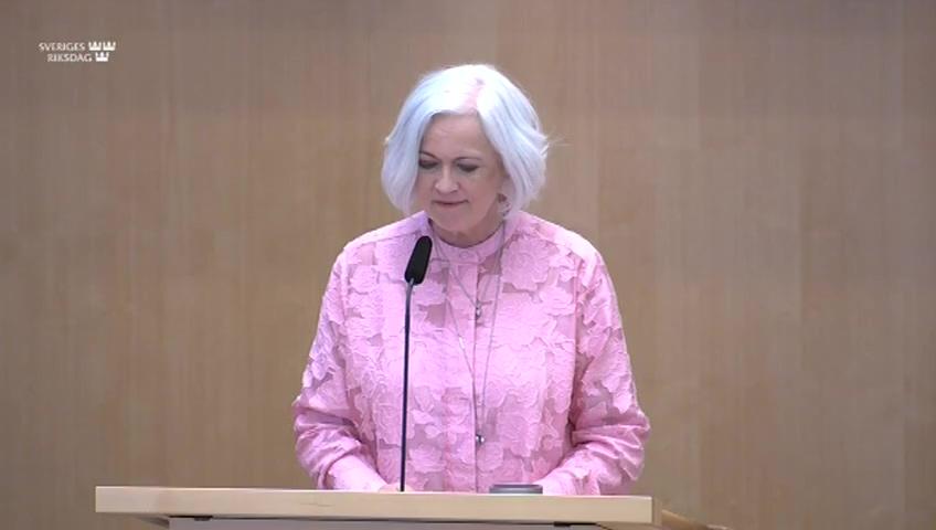 Stillbild från Debatt om förslag, Förebyggande av våld i nära relationer