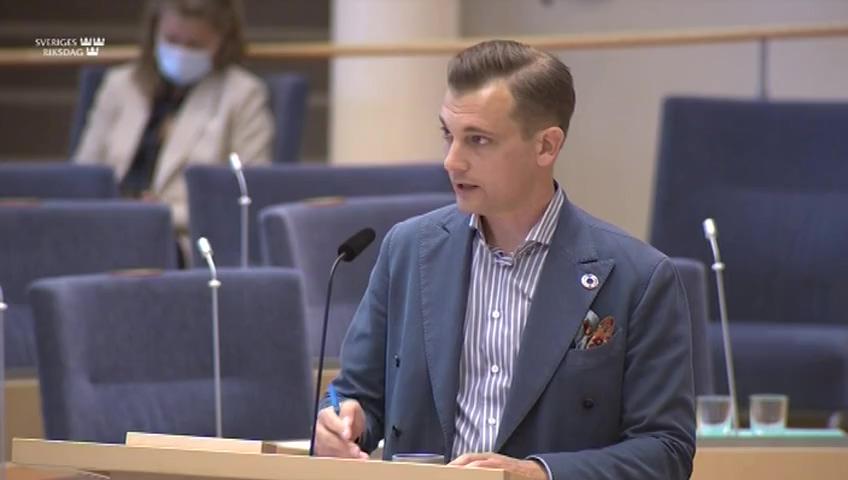 Stillbild från Interpellationsdebatt, Garantier som en del av svenskt bistånd