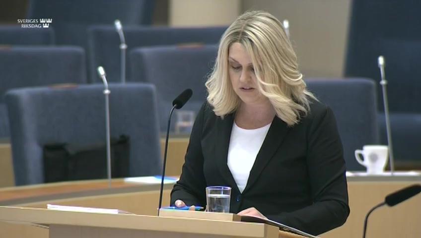 Stillbild från Interpellationsdebatt, Stängning av restauranger