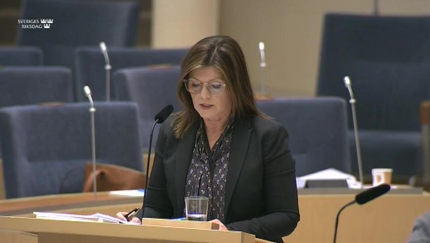 Stillbild från Interpellationsdebatt, Subventionerade anställningar