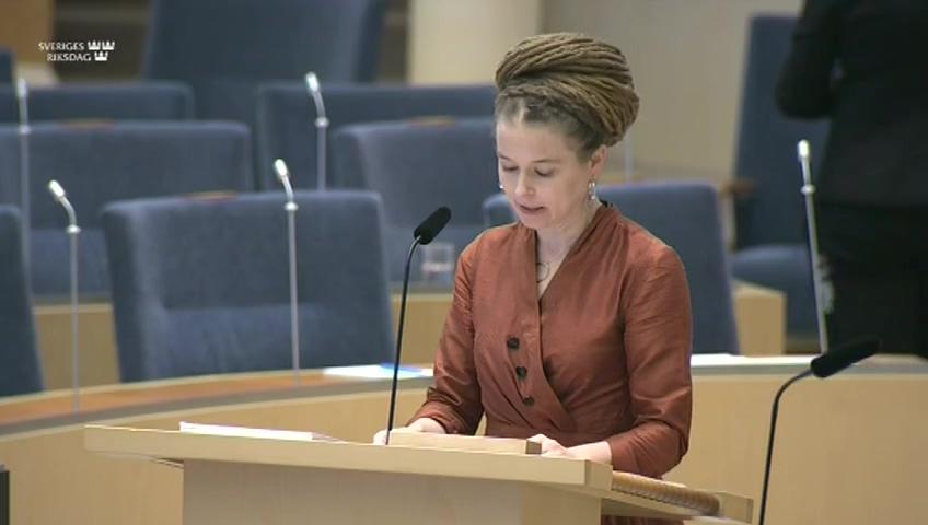 Stillbild från Interpellationsdebatt, Tävlingsverksamhet för idrotter med högt smittskydd